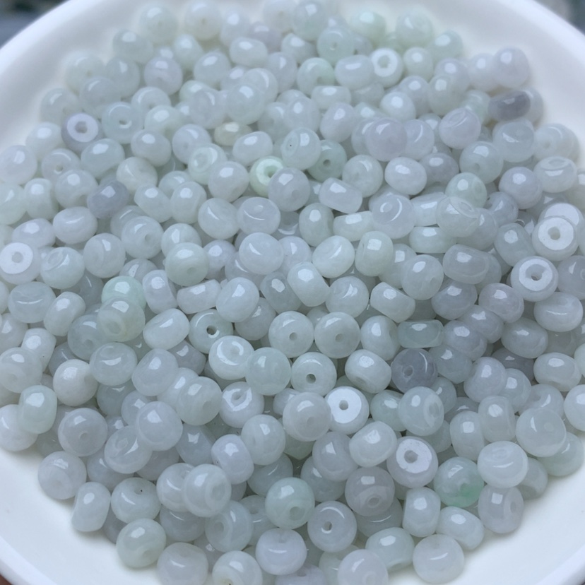 【闪购商品】未镶嵌翡翠手链卡3x6冰算盘100颗