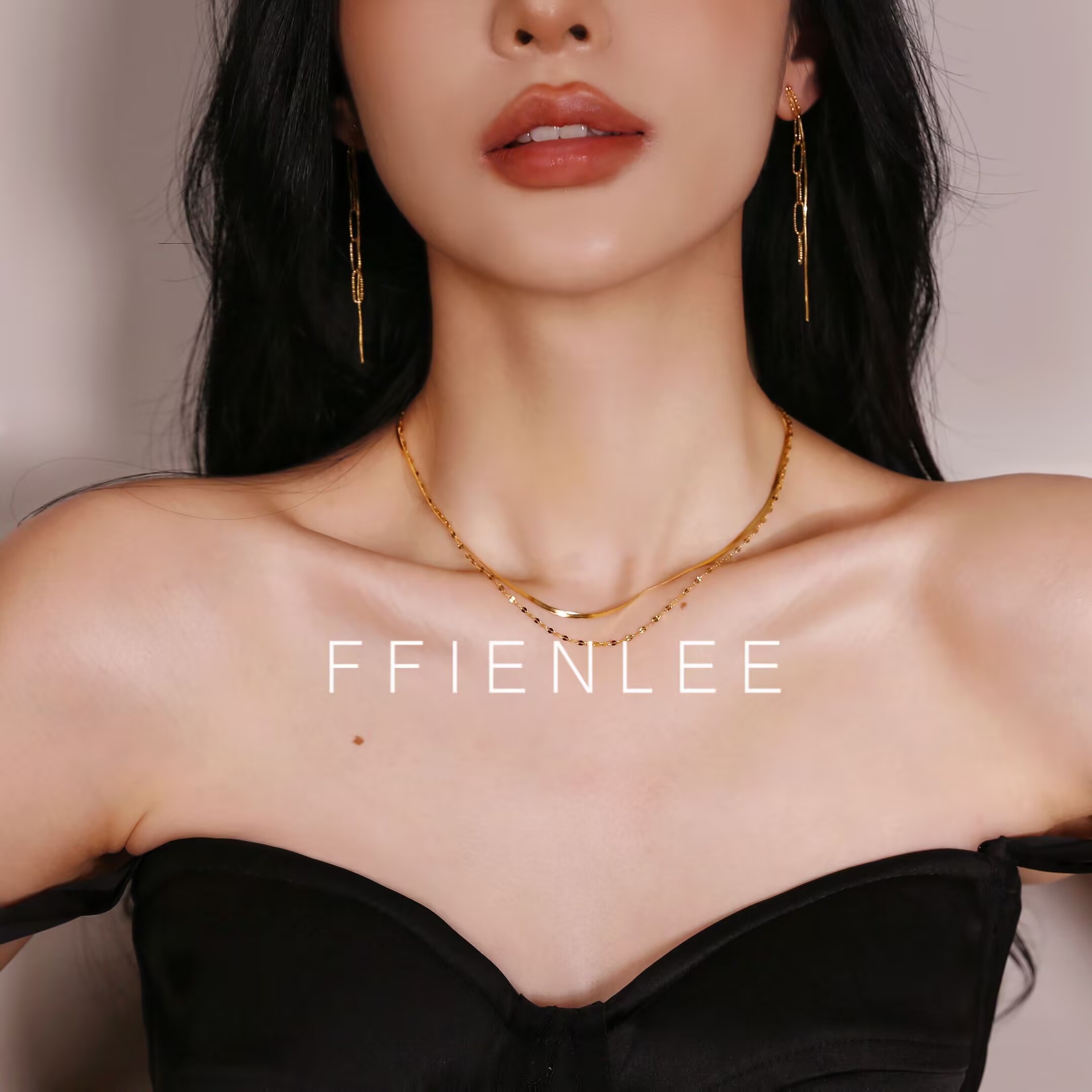 坠链均925银 <碎光呼吸>欧美ins冷淡风锁骨链多层叠戴颈链