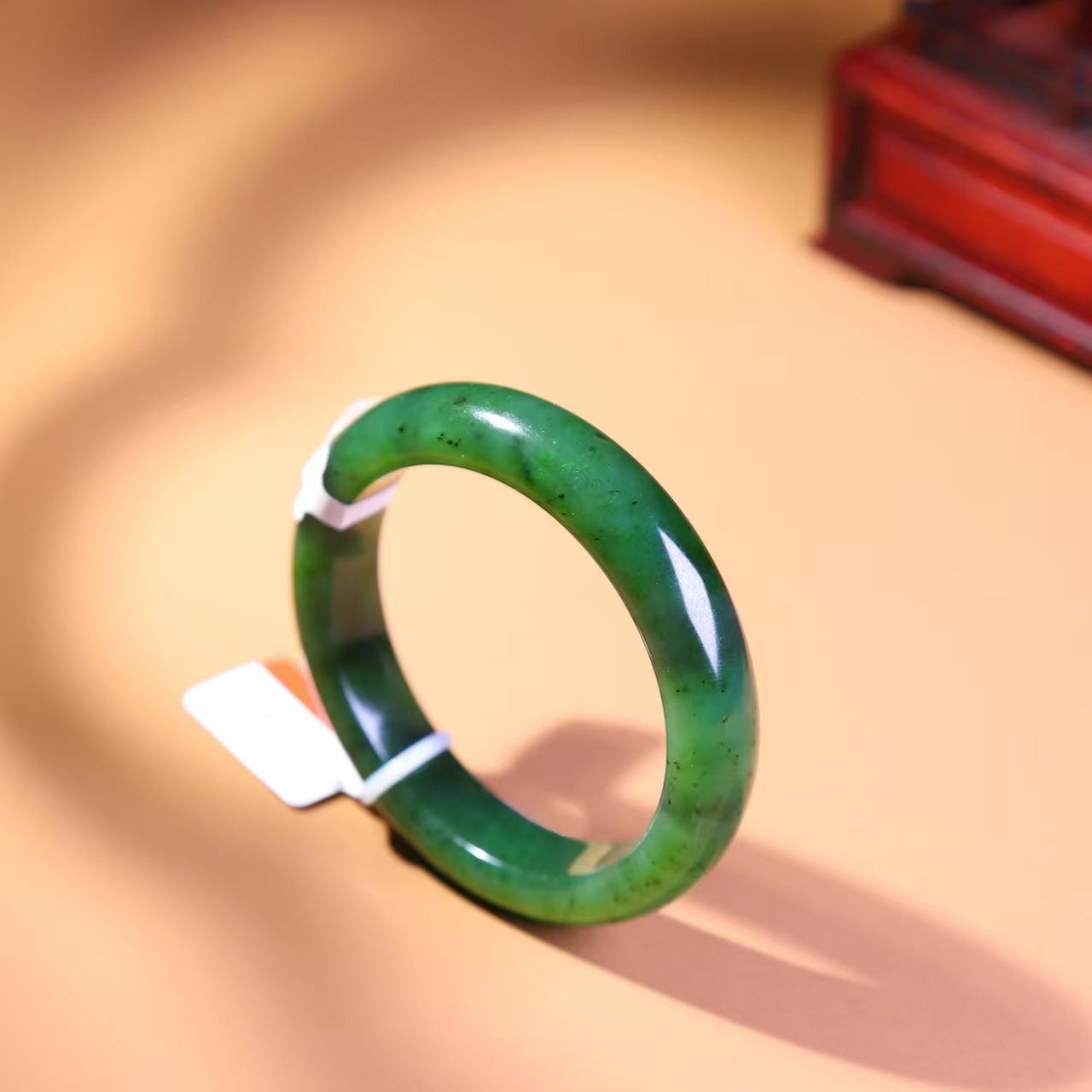 AA和田玉碧玉菠菜绿手镯 多样性发货拍一单发一个