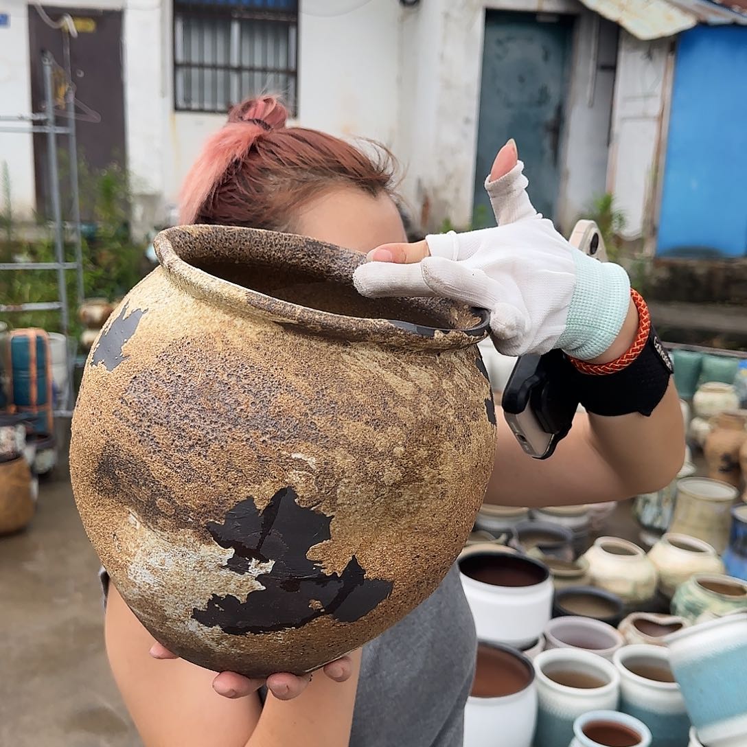 紫砂花盆王嫂花盆0726-643高25口20