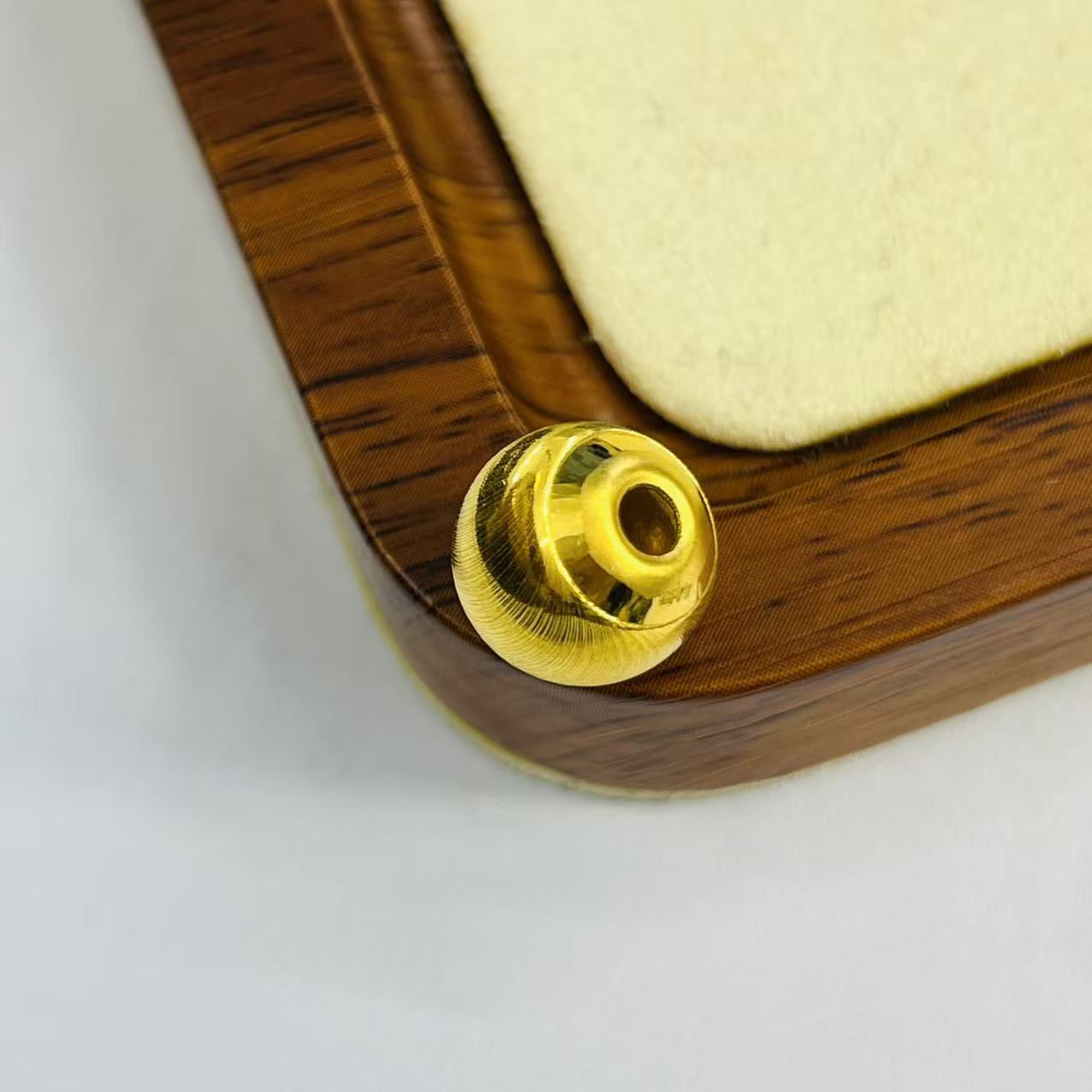 足金999卡12猫眼珠黄金首饰配件DP2837-0760