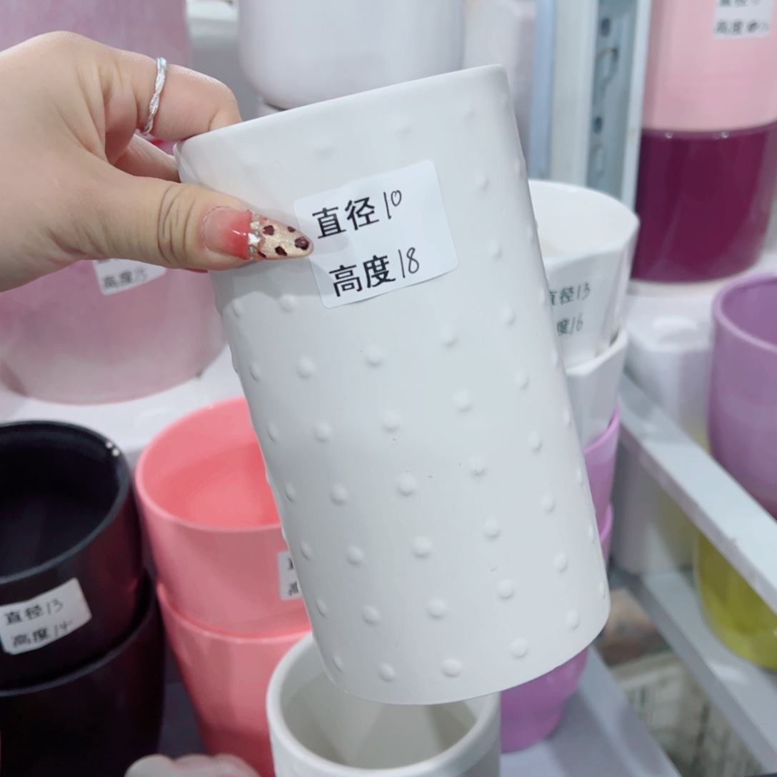 有孔，陶瓷花盆满10米包邮发货