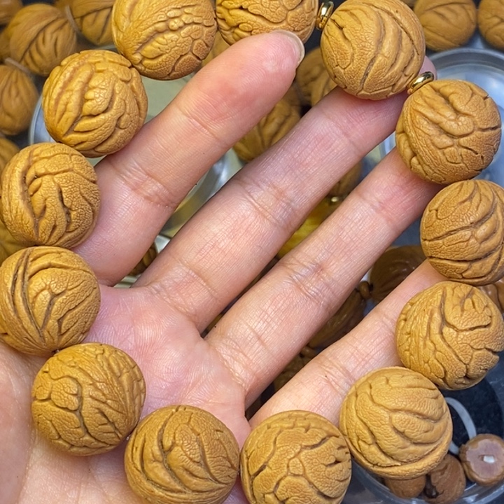 桃核吊坠秦岭龙纹桃核22