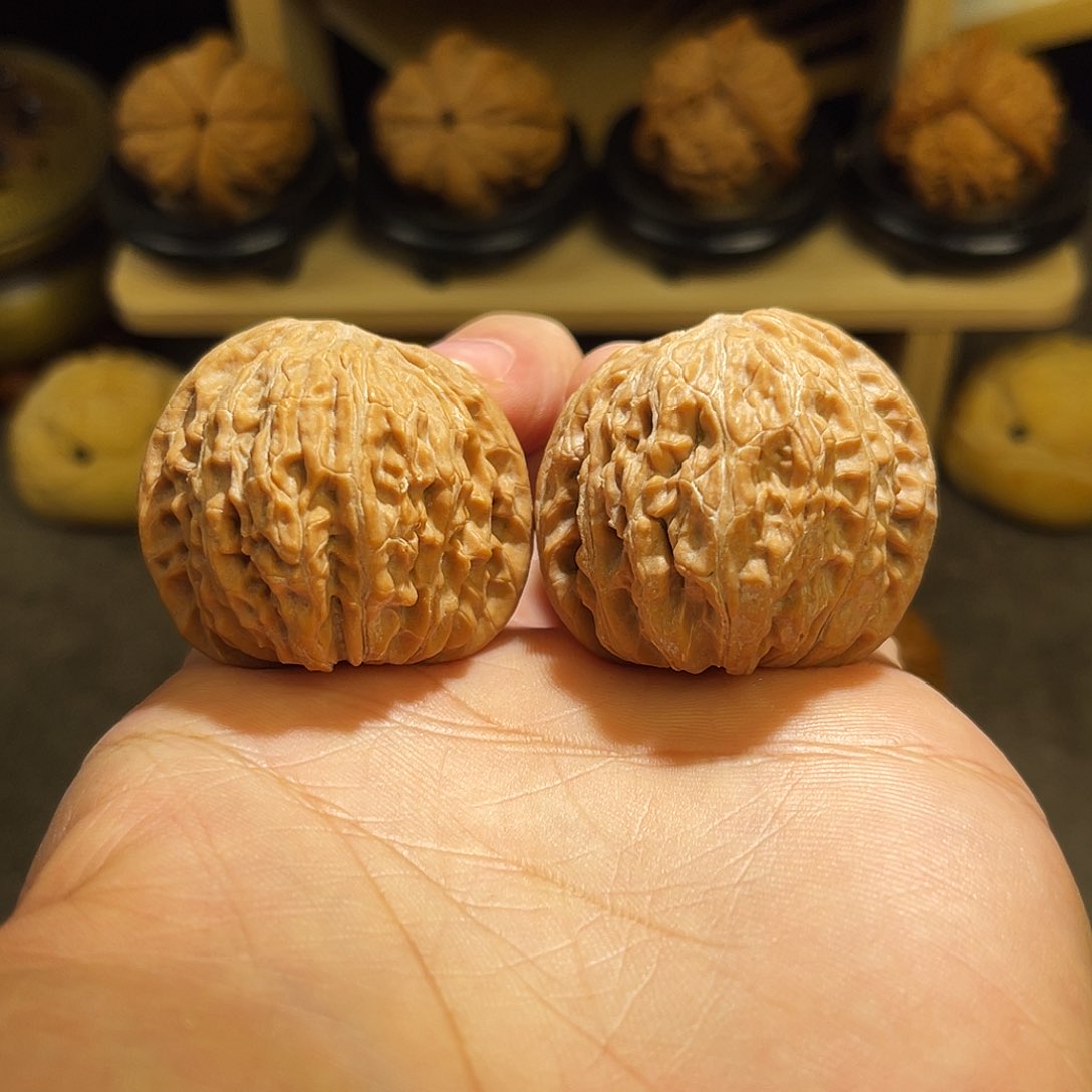 文玩核桃把件38全品一代房山磨