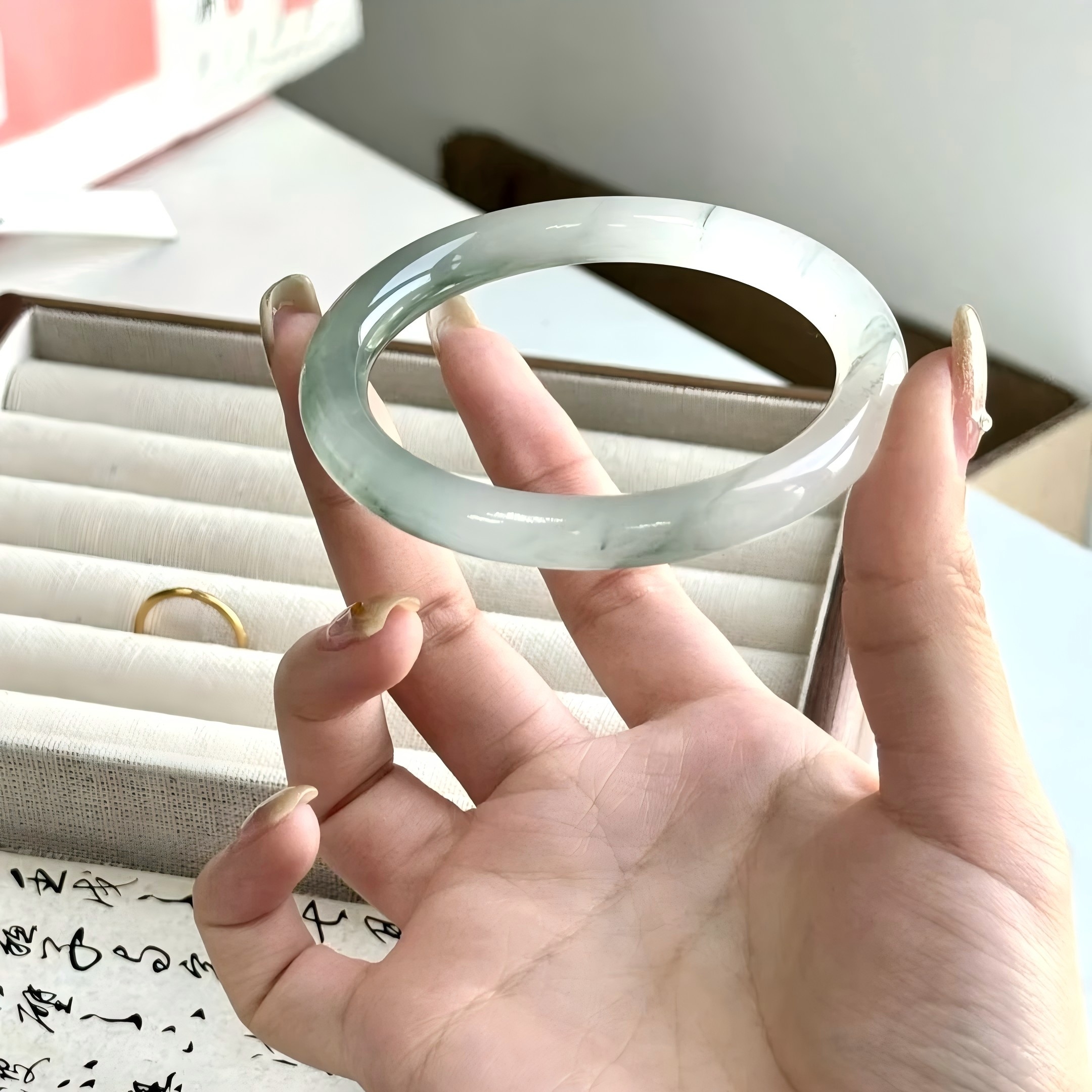 石英质玉手镯多样性发货【轻微色差，实物为准】编号：14