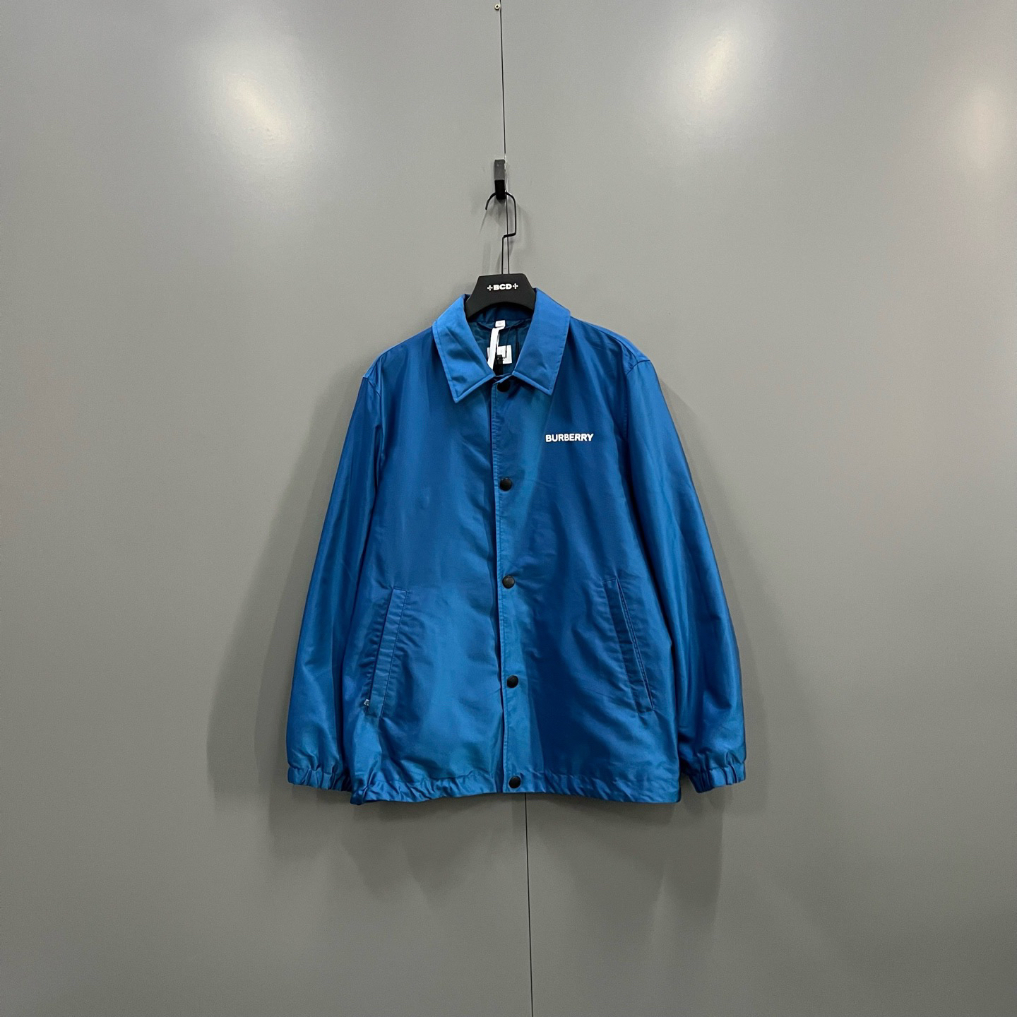 未使用 BURBERRY/博柏利 楠1130  蓝色字母logo夹克外套 020375