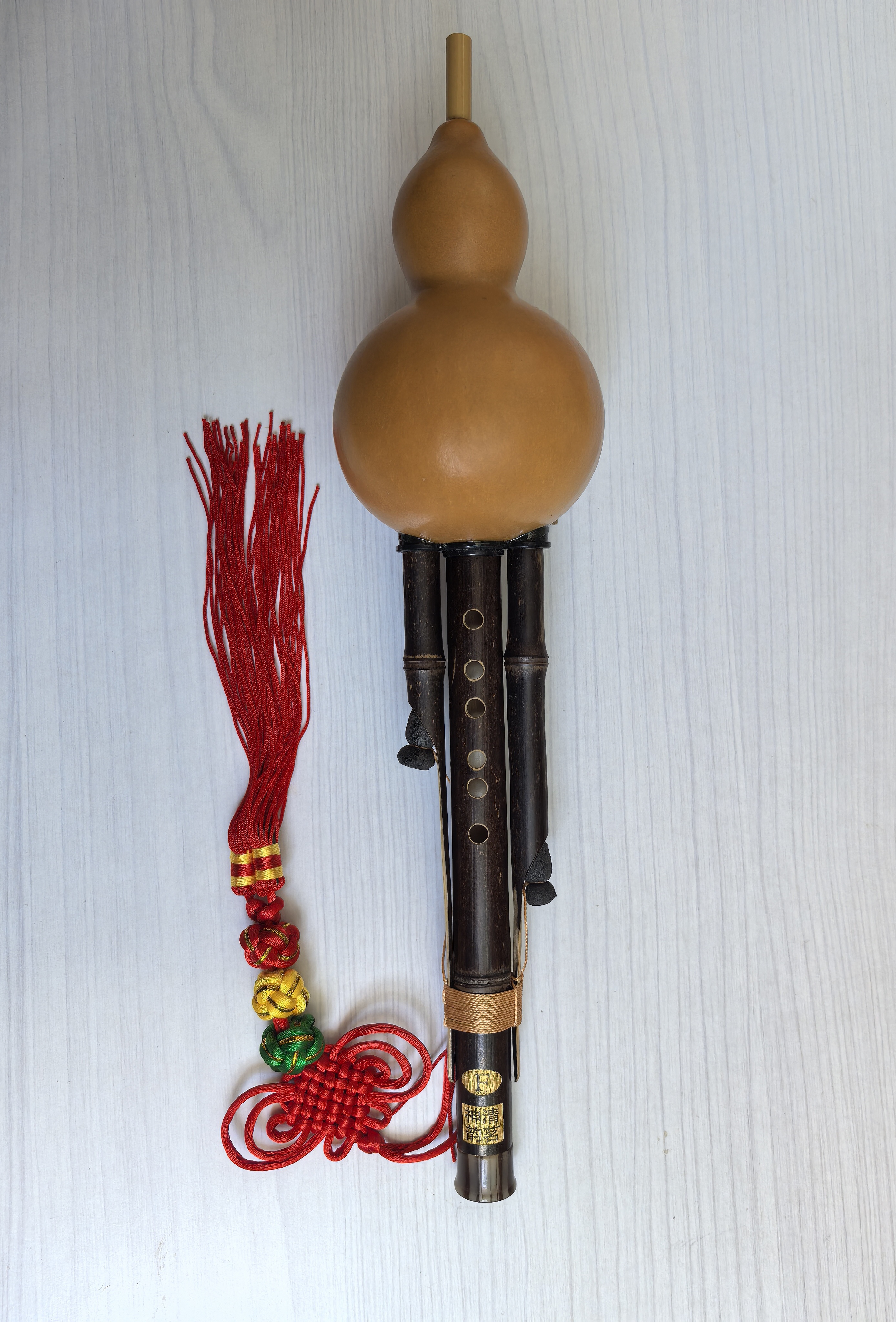 紫竹绑线款专业演奏型葫芦丝小F调