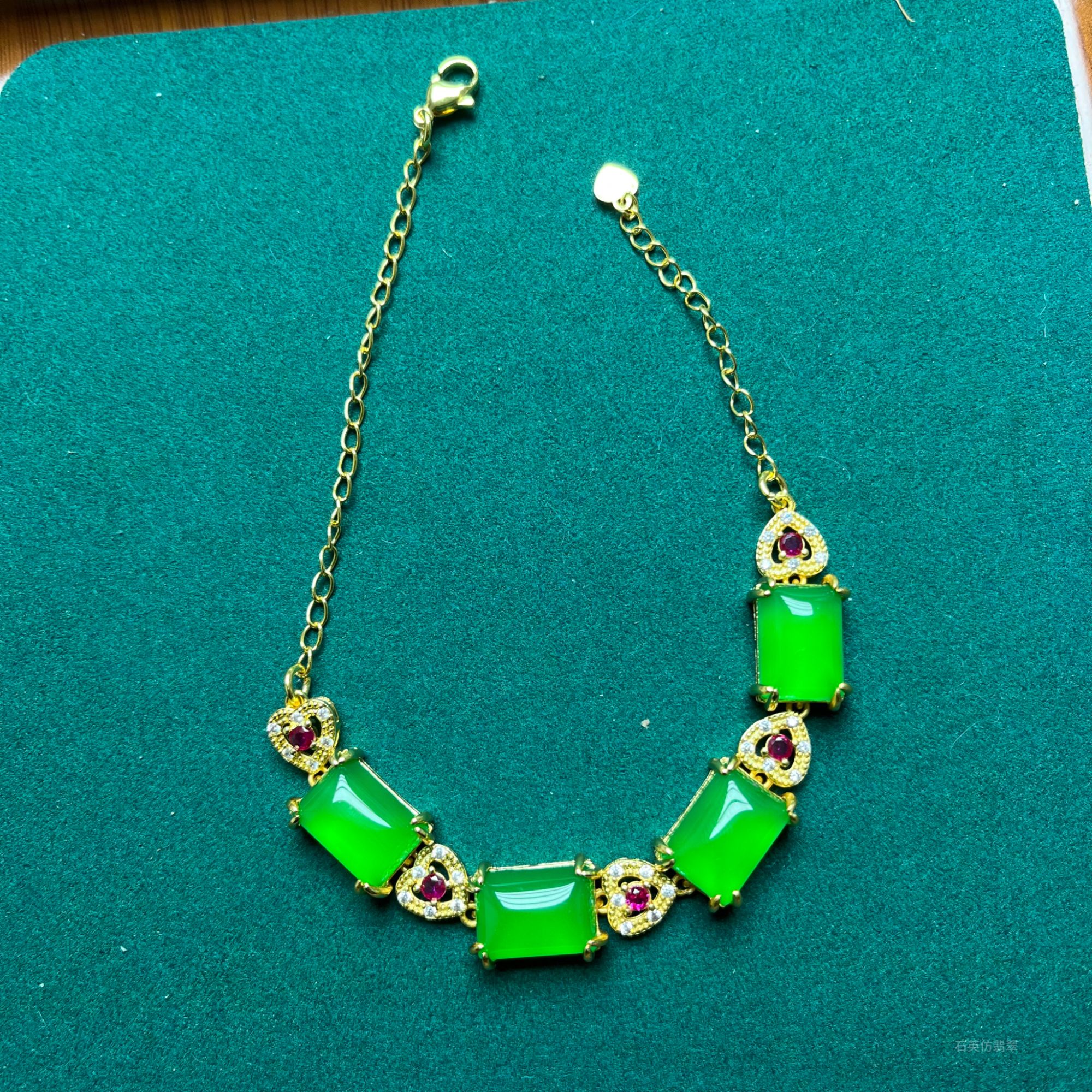 甄选手链 甄选A1251满绿设计手链