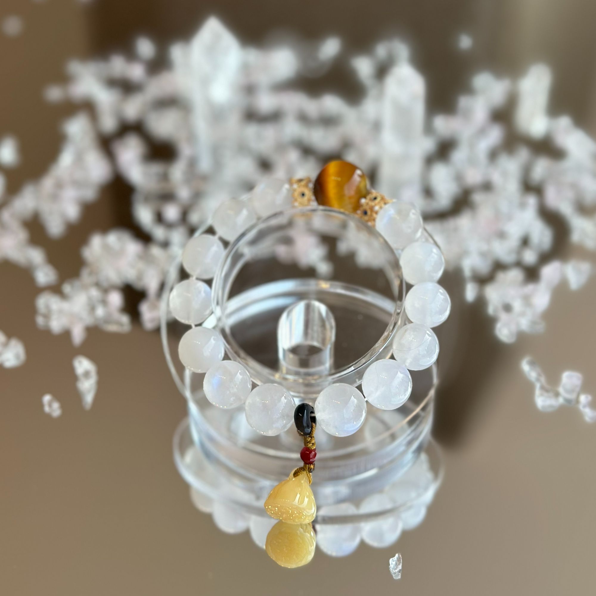 【情绪 健kang➕招cai】巴西白月光12mm➕南非金虎眼16mm