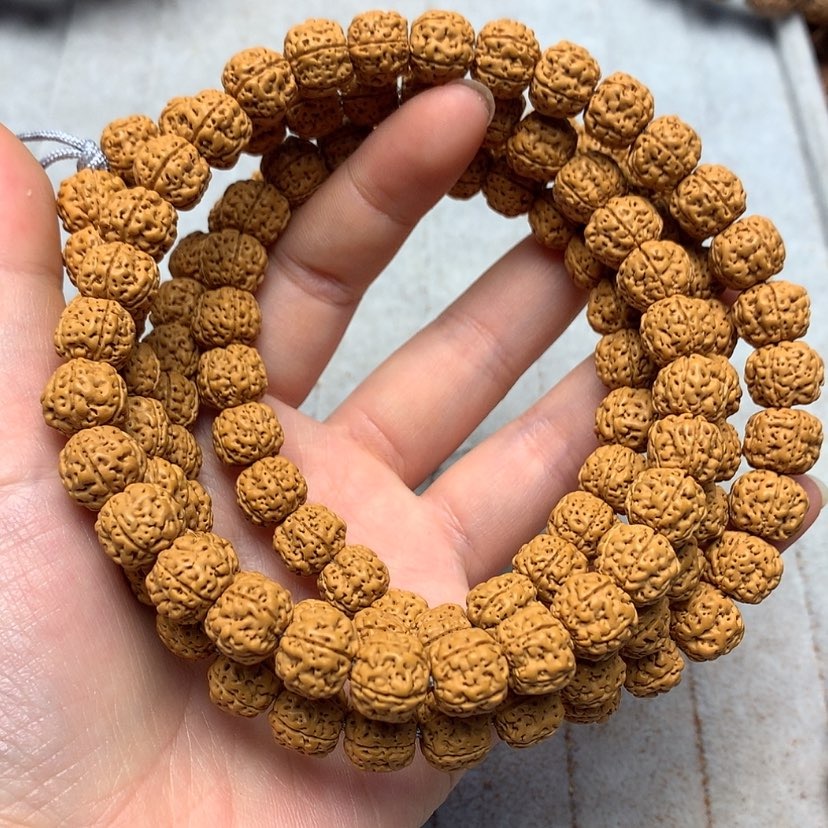 五瓣树神小金刚108颗7-8mm金刚菩提手串菩提子脖挂