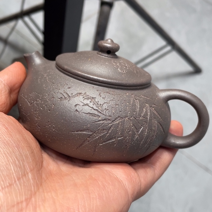 维***摩茶壶紫砂宜兴紫砂原矿紫砂壶