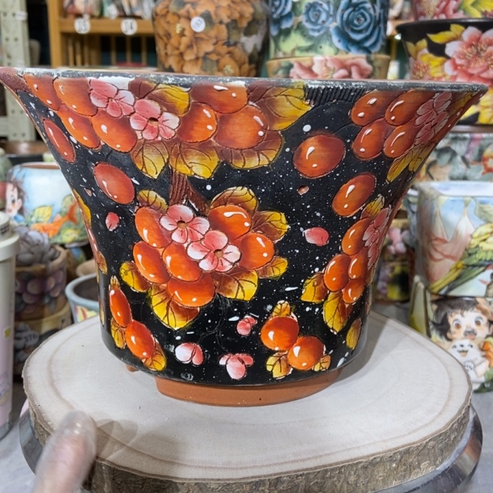 红陶景德镇艺术手绘作品