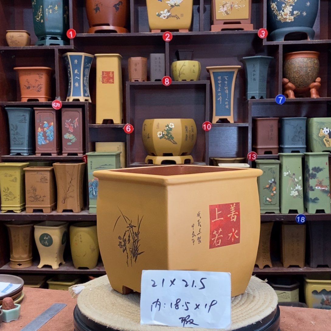 紫砂花盆紫砂花盆