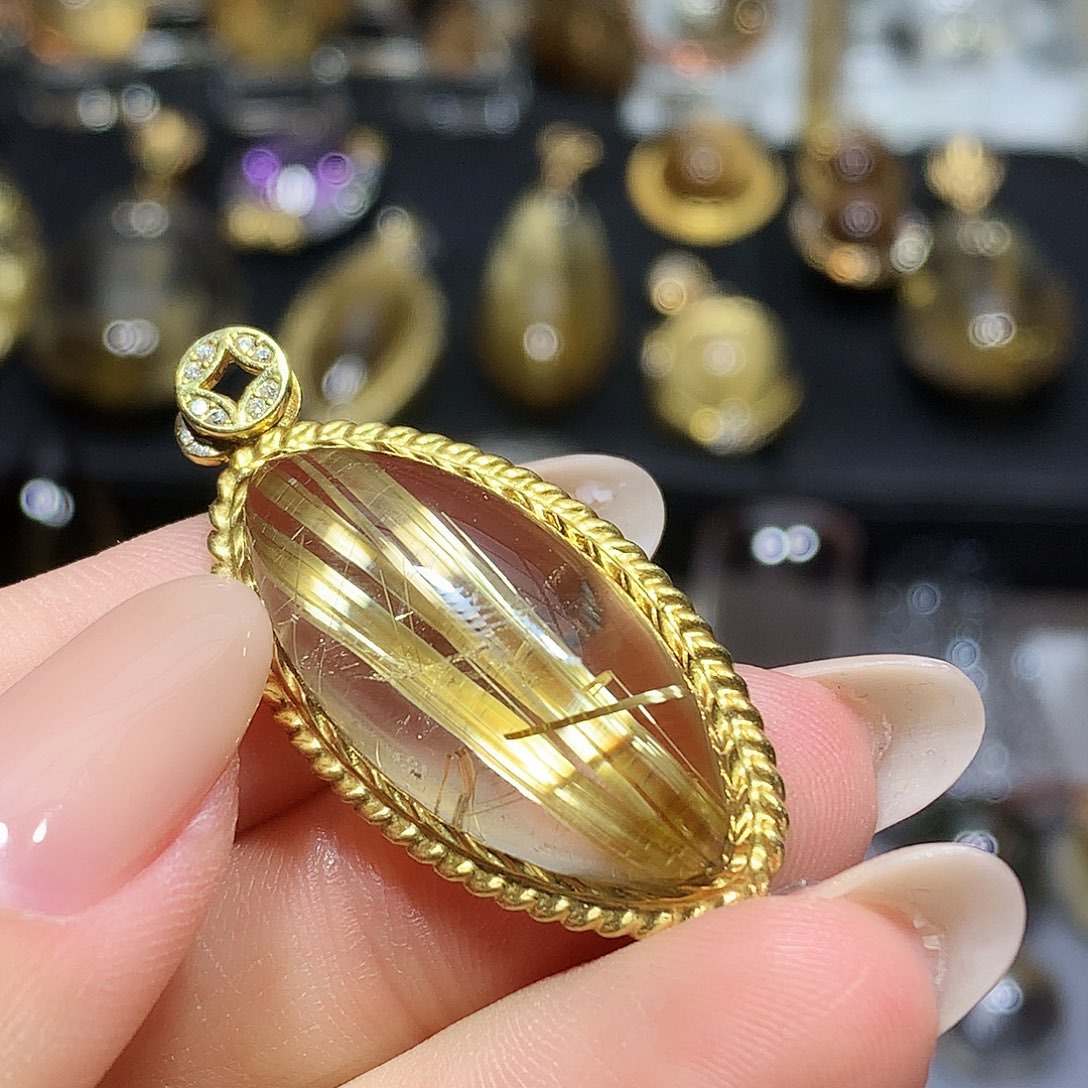 银S925镀金镶嵌水晶珠宝半成品