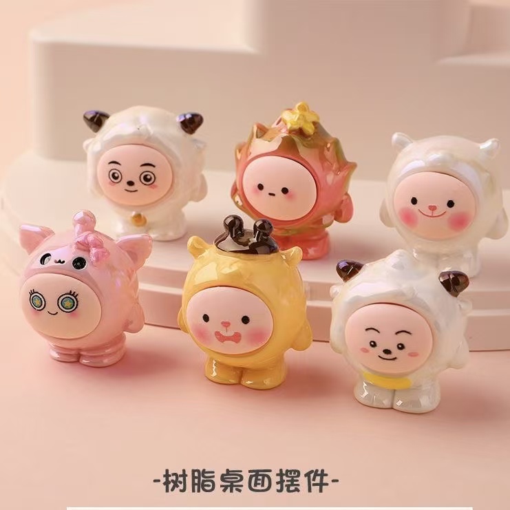 【小苒diy潮玩】实色夜光蛋仔