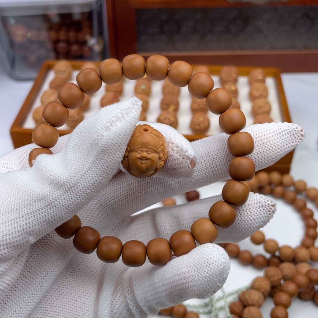 安***️猴头核桃手串猴头核桃雕刻