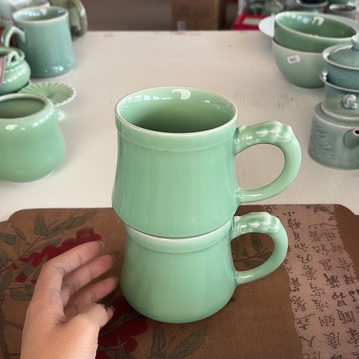 龙泉云间青瓷小米茶器