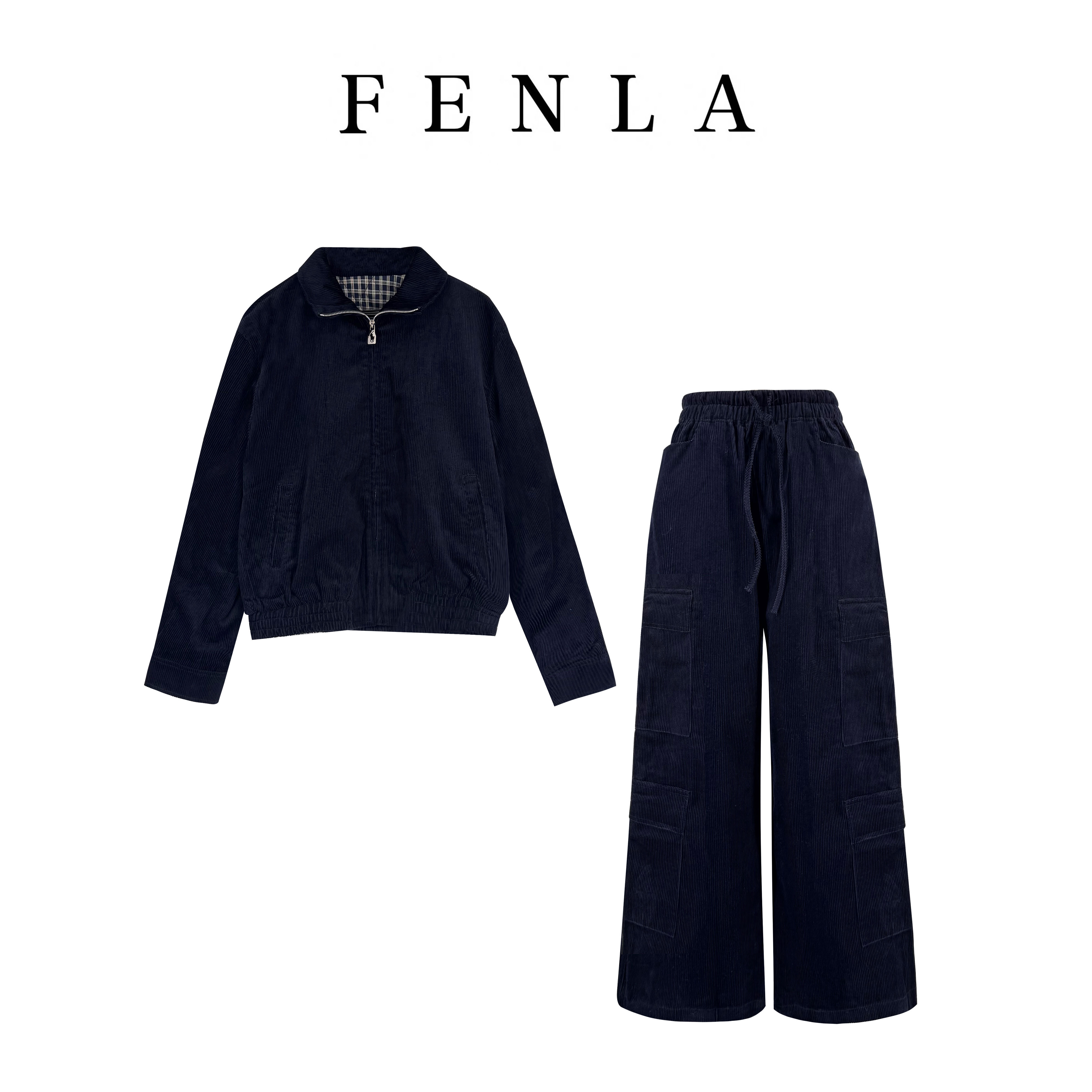 【惠姐私服】韩系简约老钱风工装套装 85558-85559