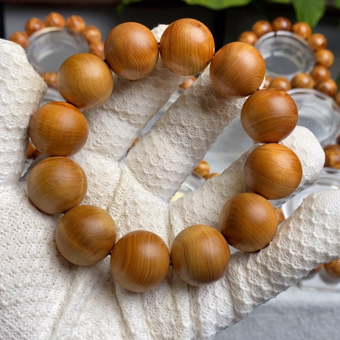 柏木（崖柏）2.0陈化微闪手串