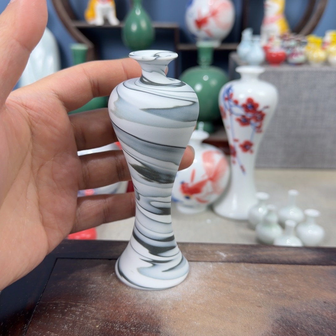 陶瓷手工小花器摆件