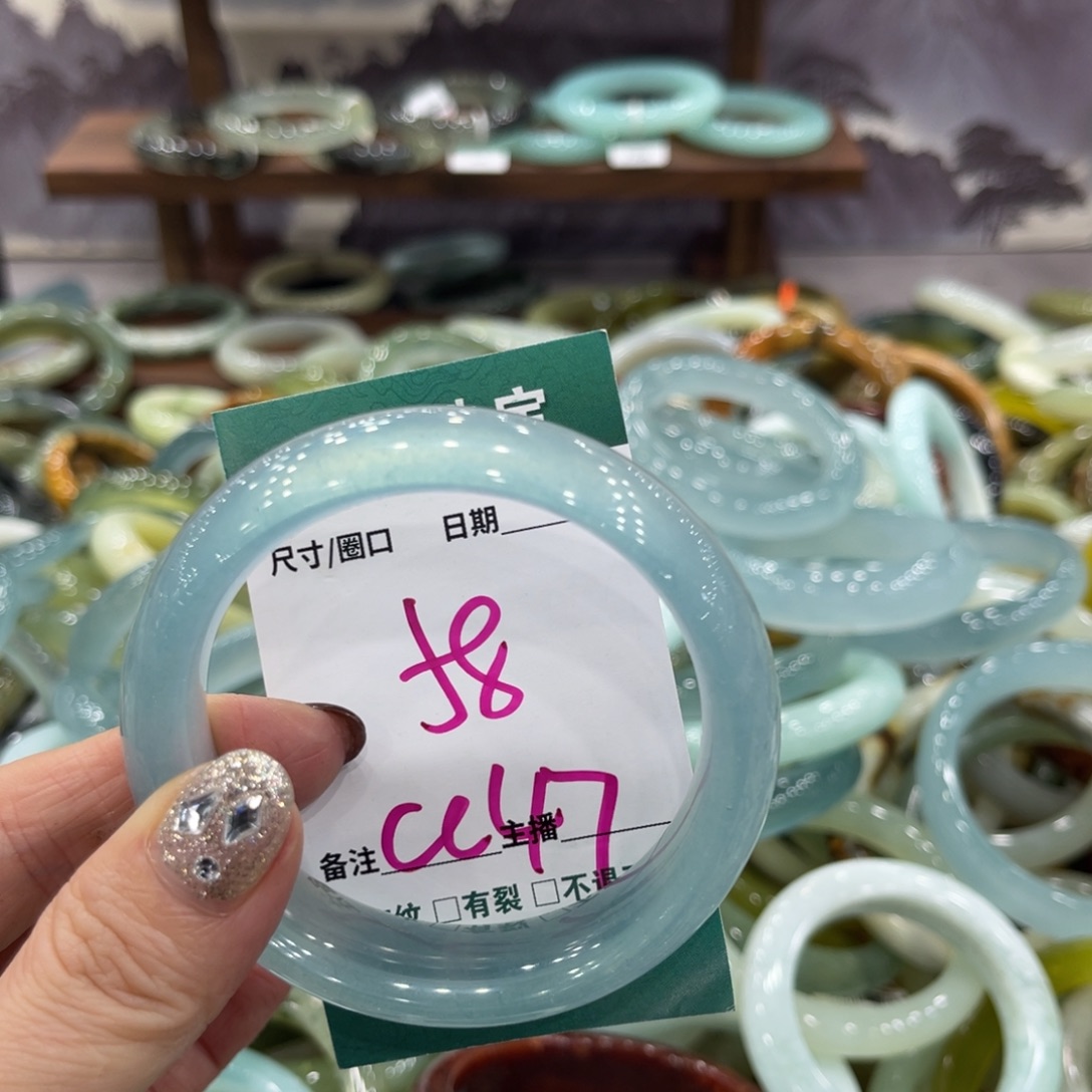 岫玉未镶嵌手镯手镯