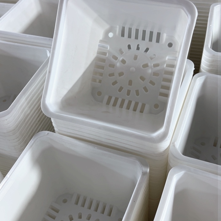 红陶白方口13高10一组20