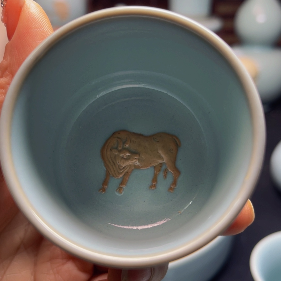 【闪购商品】摆件陶汝州壶，杯，壶，盖碗