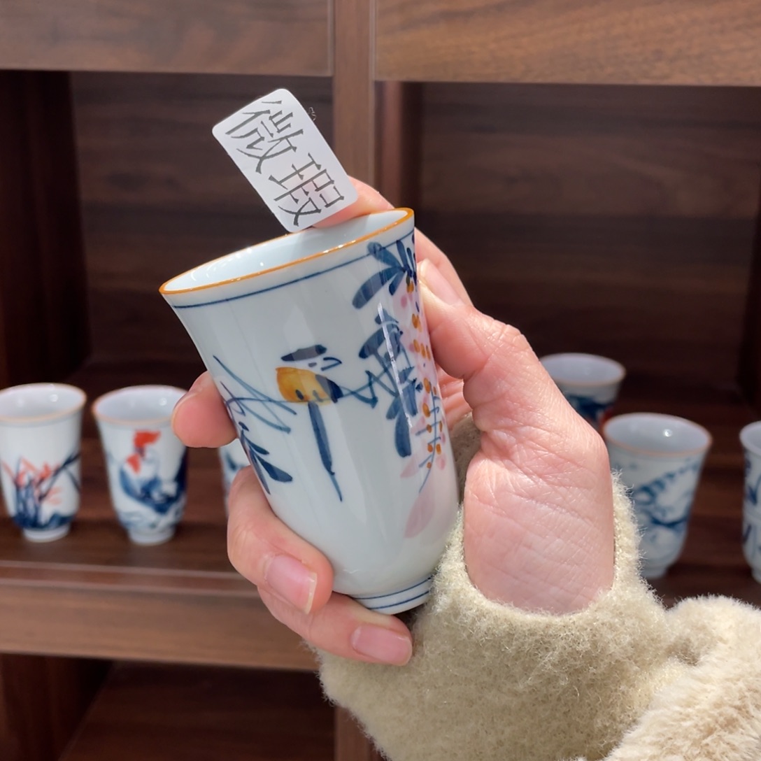 微瑕釉下彩纯手绘