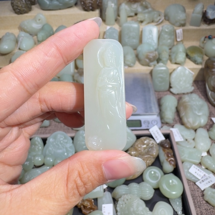 和田玉吊坠(不含链)未镶嵌2**5