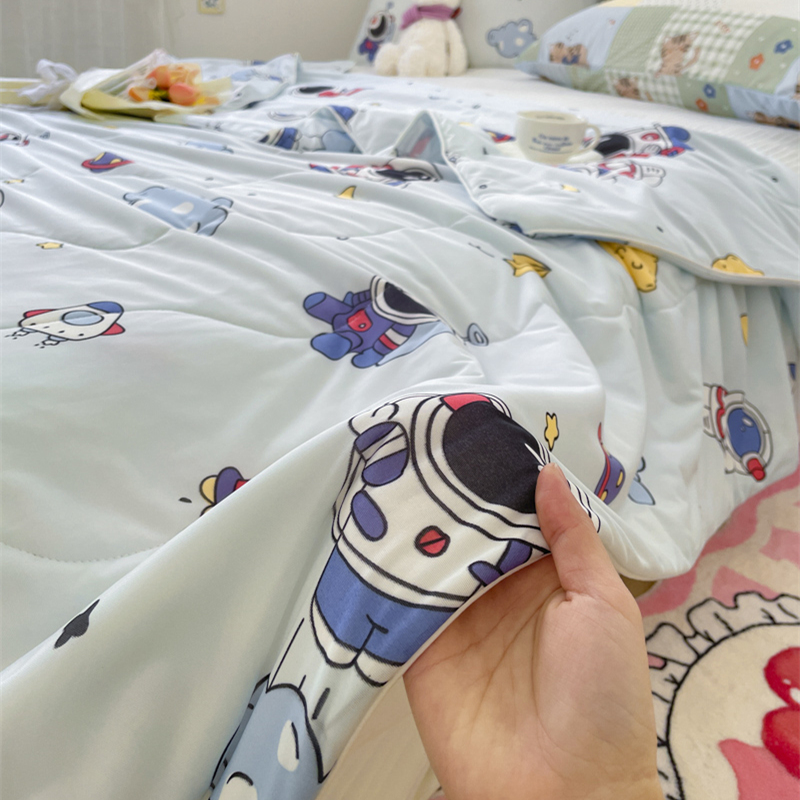 凉感夏季卡通透气柔软春夏凉感丝夏凉被薄被子空调被被子夏季薄款