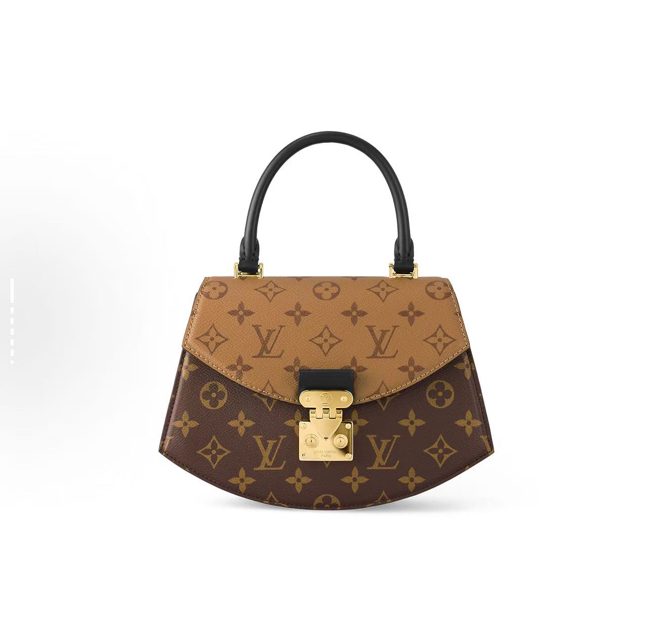 未使用 LouisVuitton/路易威登 tilsitt扇子包老花满印异形包