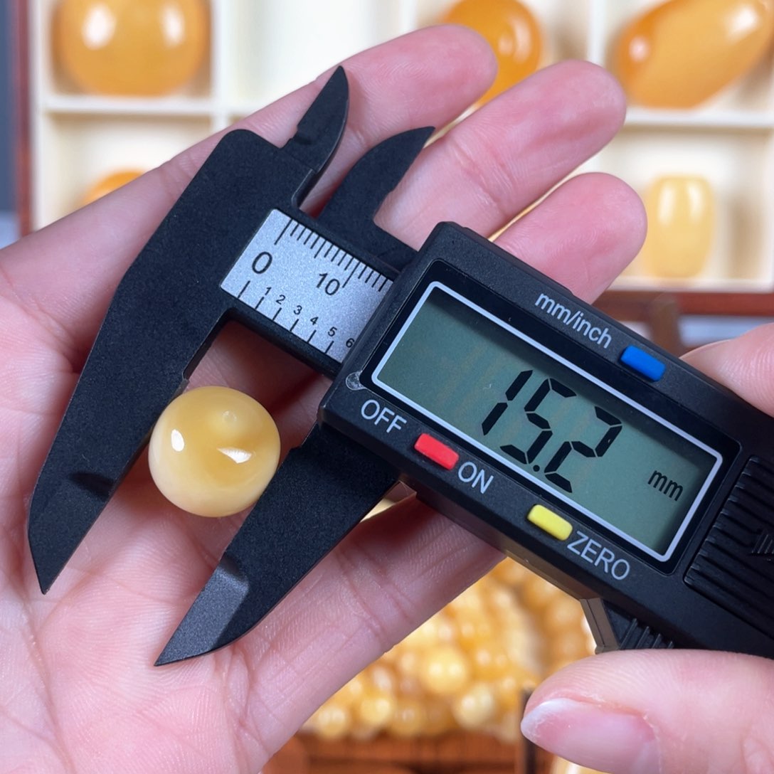 蜜蜡裸石未镶嵌单珠直径15mm+老型