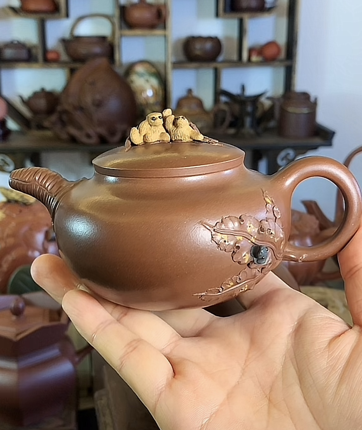 底槽清听雨壶容量200毫升纯手工制作