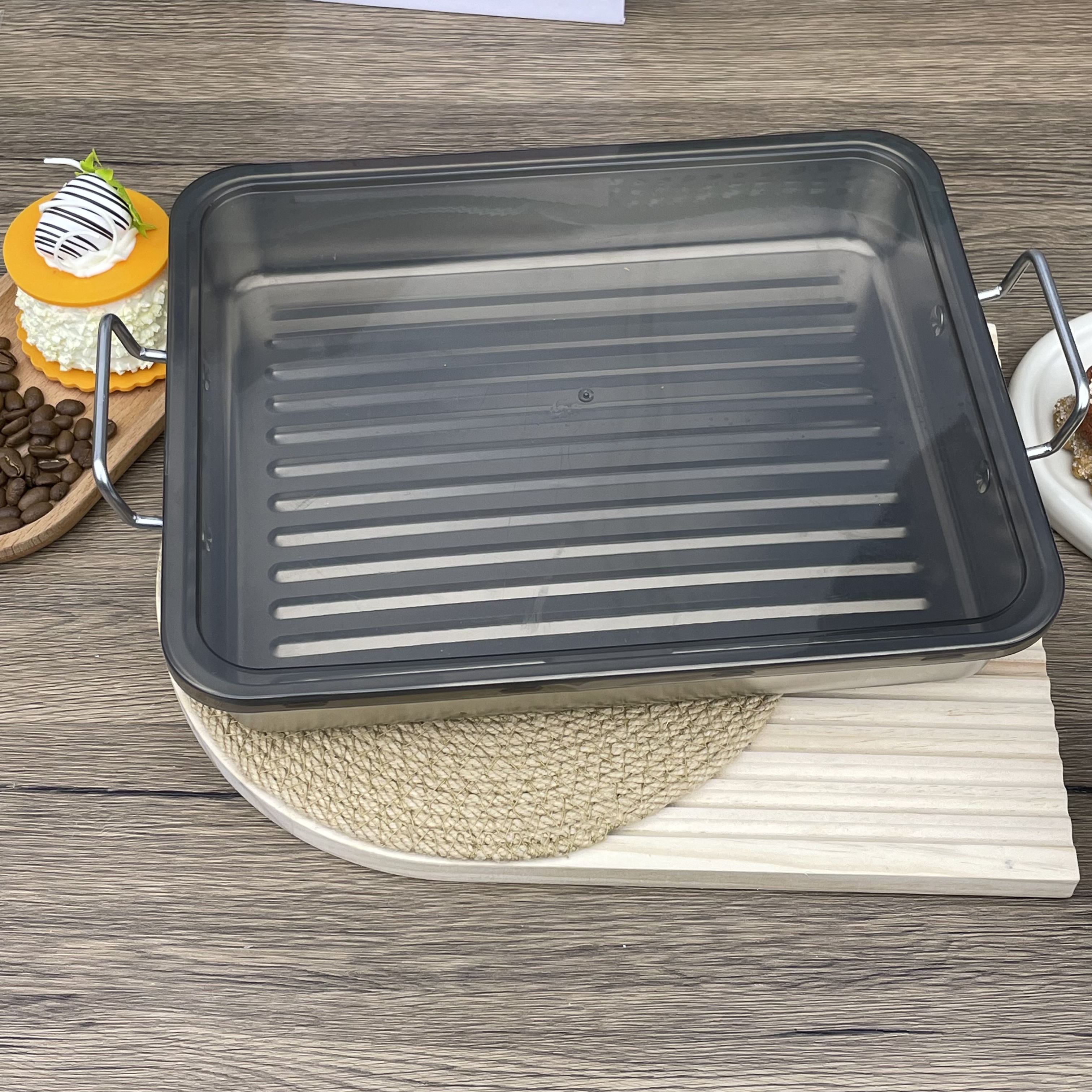 加厚带高透灰盖不沾超大尺寸饺子盒子1个家用厨房必备【汤家限定】