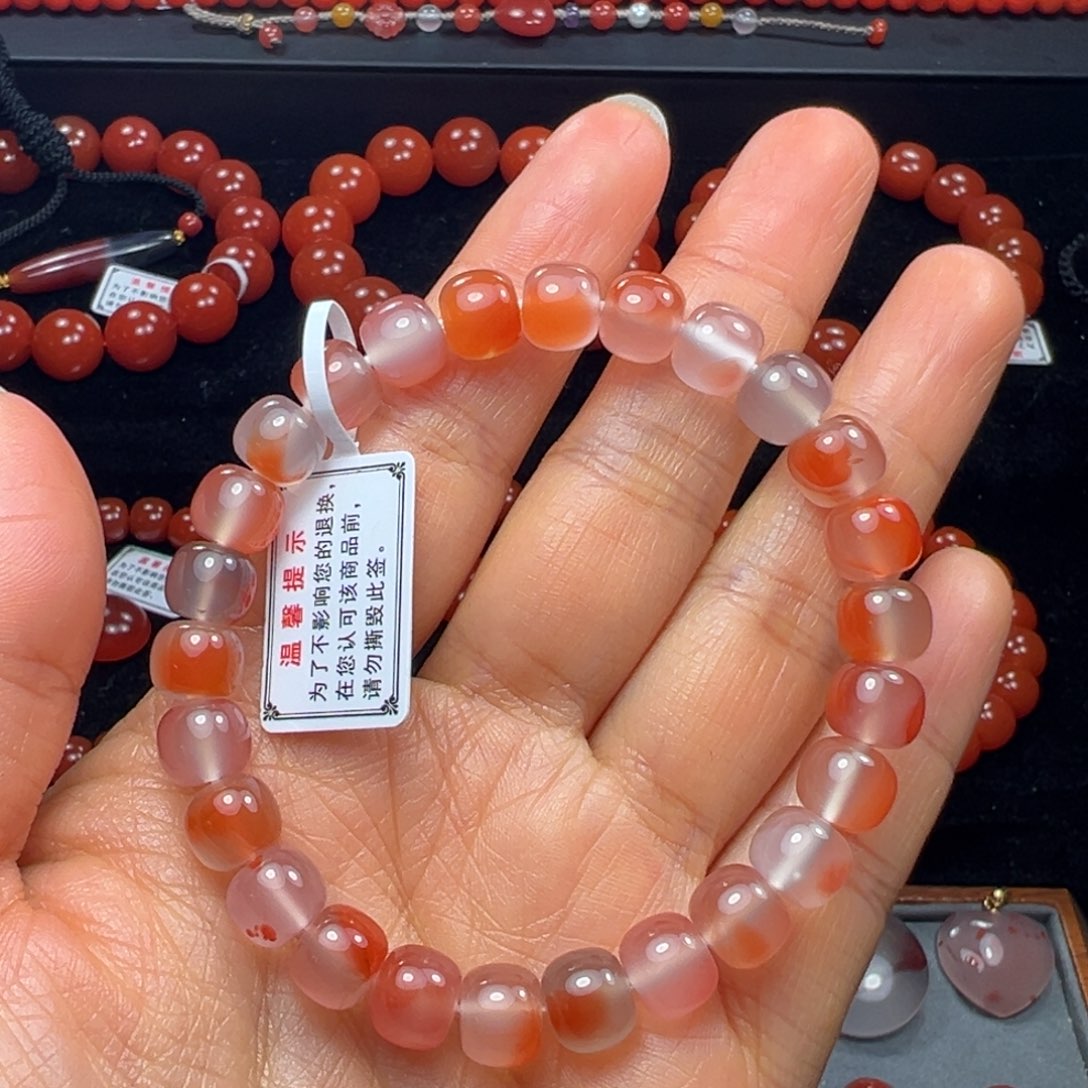 南红玛瑙未镶嵌手串