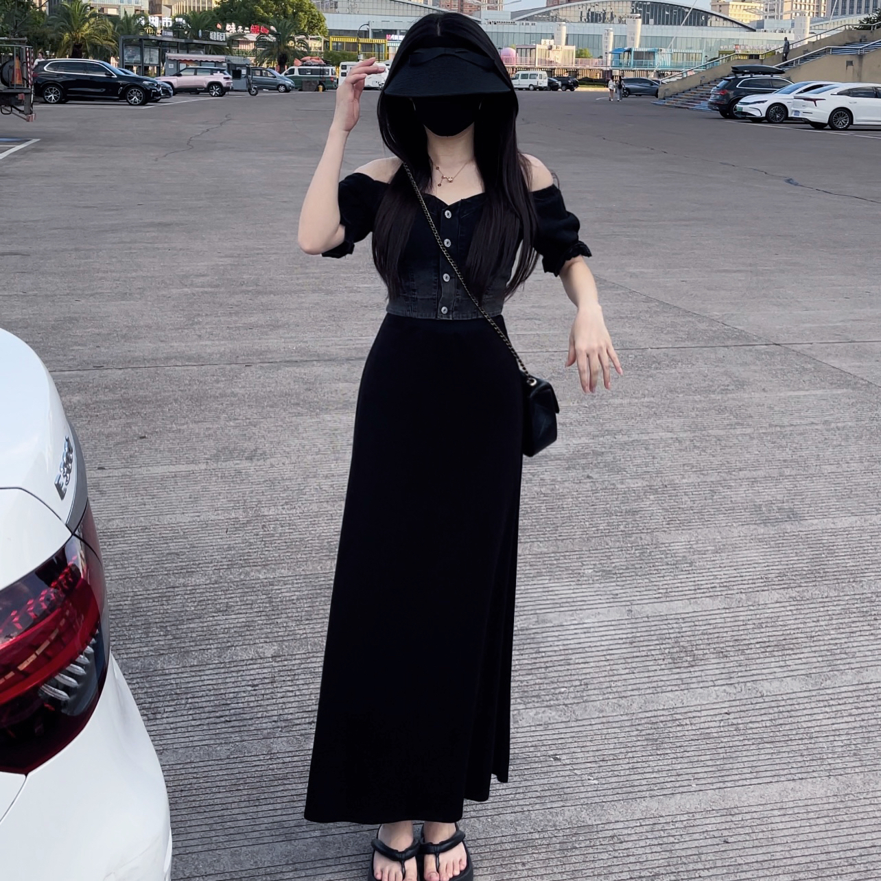 高品质渐变牛仔上衣套装