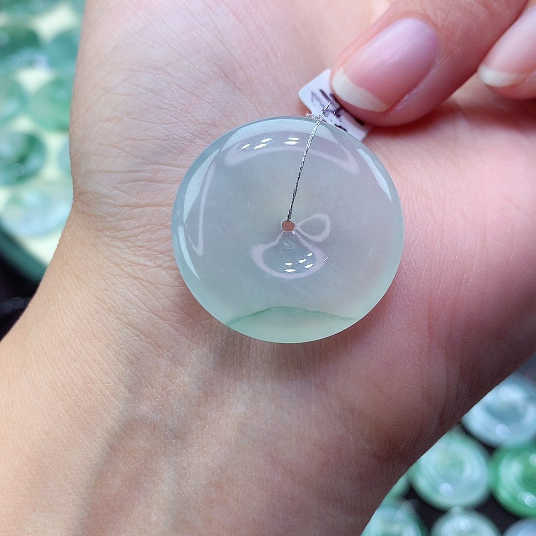 翡翠颈饰未镶嵌30尺寸27.2-5.6