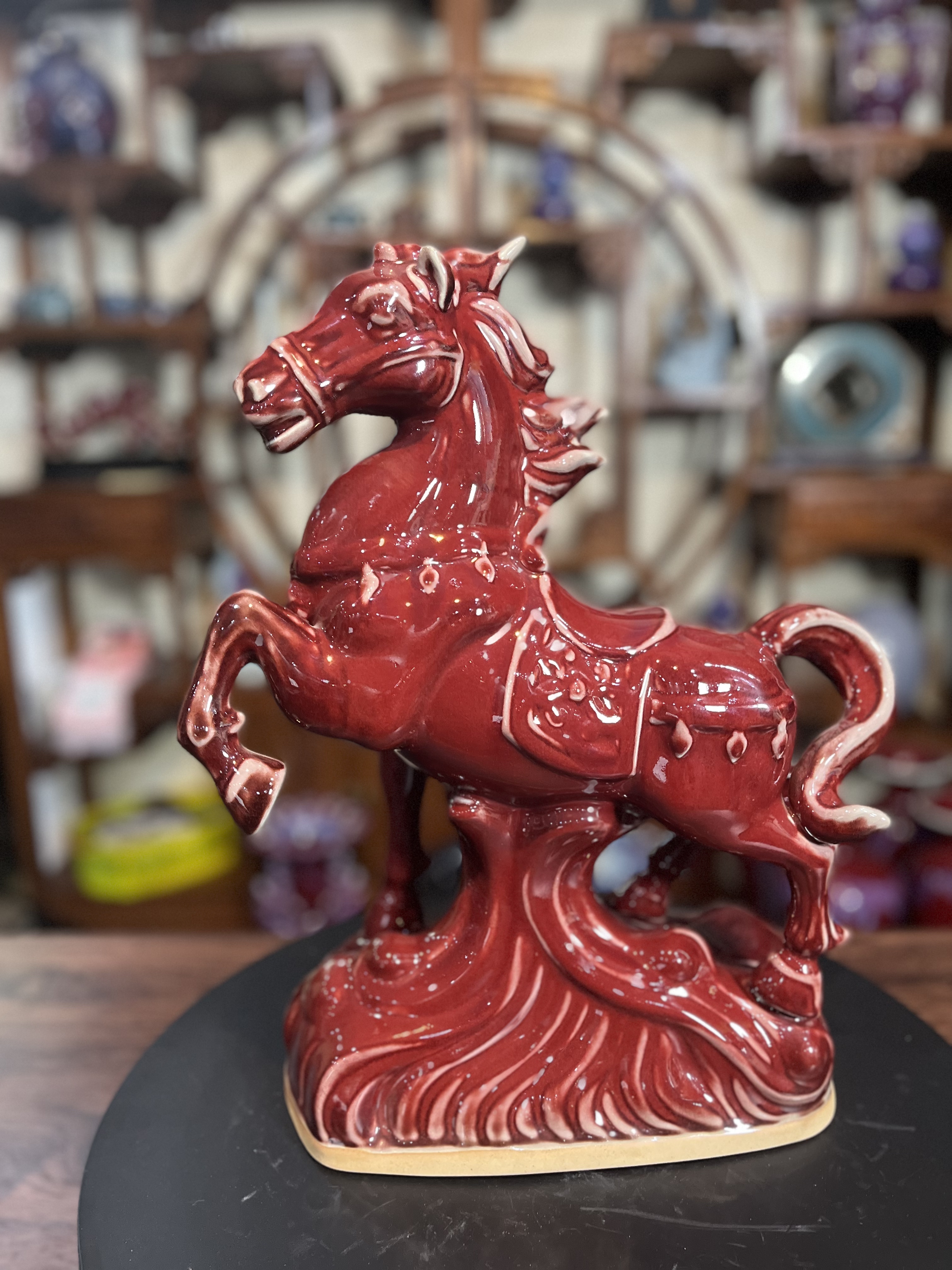 神垕钧瓷精品居家办公室摆件马到成功