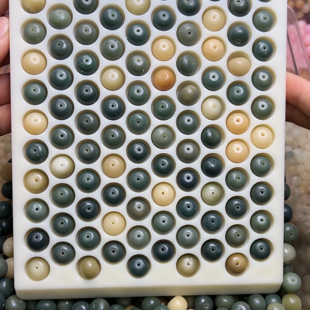 菩提根/象牙果吊坠卡13阴皮绿算盘100颗