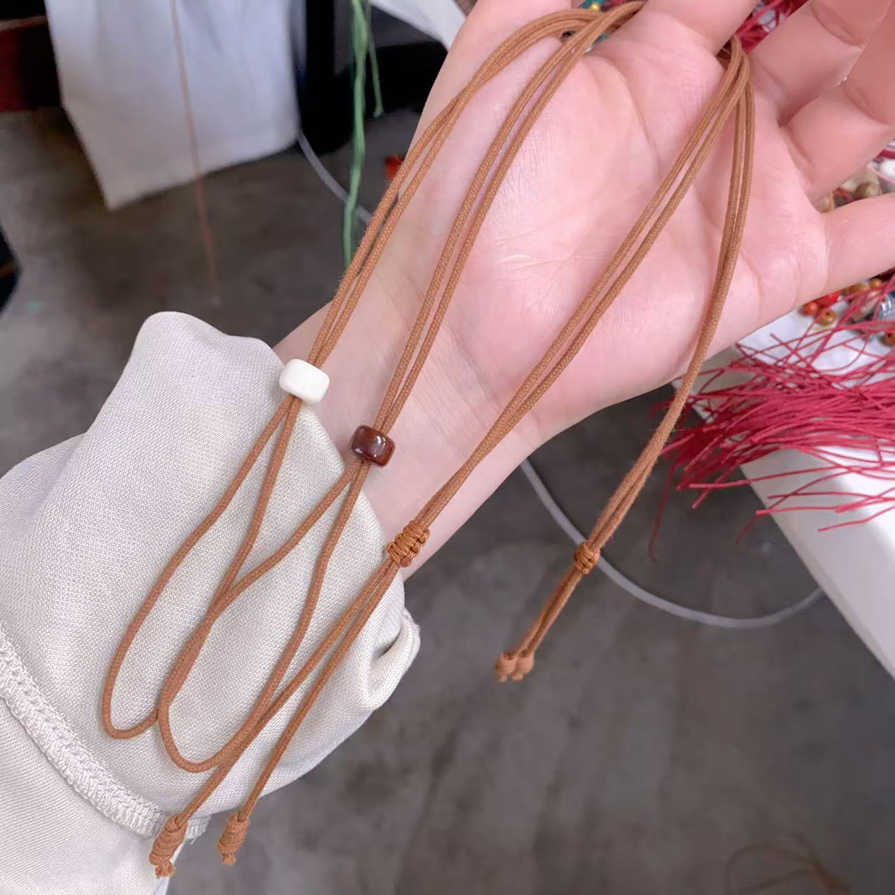 非金属木质吊坠 项链吊坠绳基础款简约大气百搭万能绳