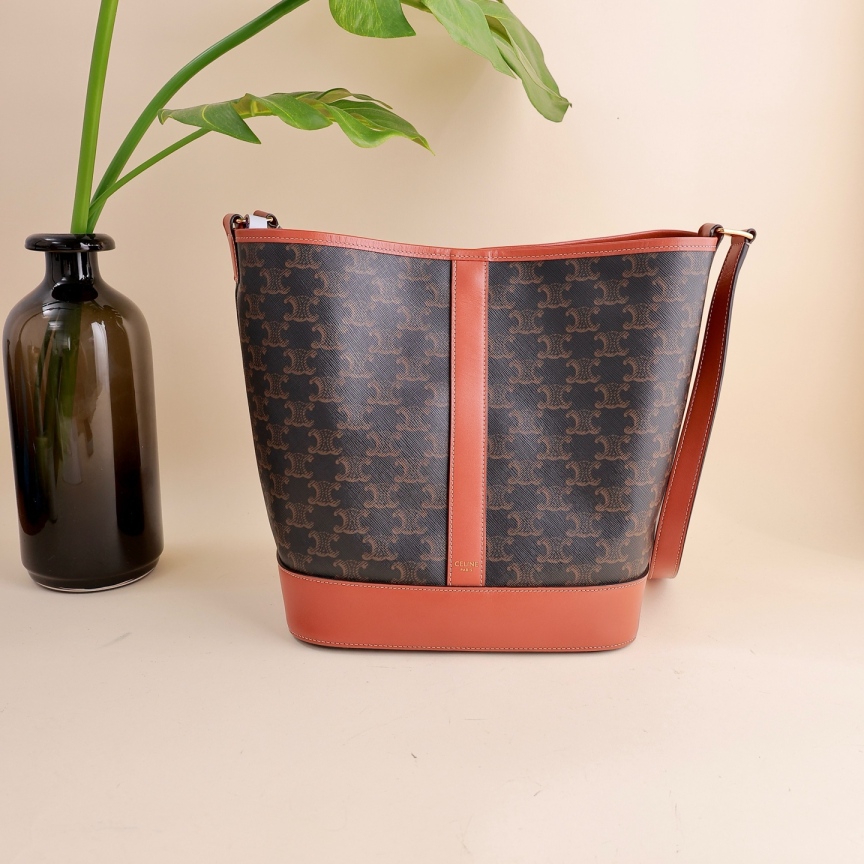 95新 Celine/思琳 水桶中号/单肩包/6075