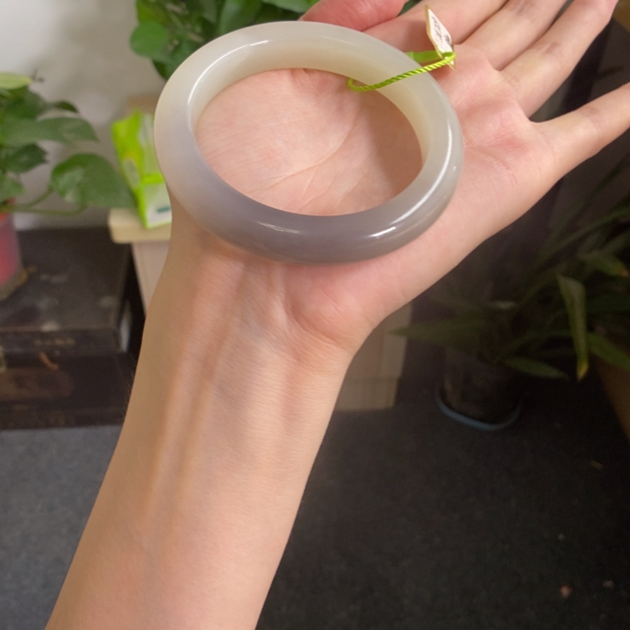 【闪购商品】和田玉（翠青玉）手镯未镶嵌