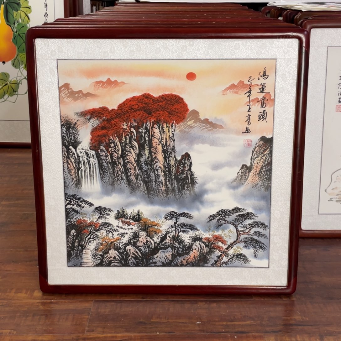 国画带框尺寸63*63厘米