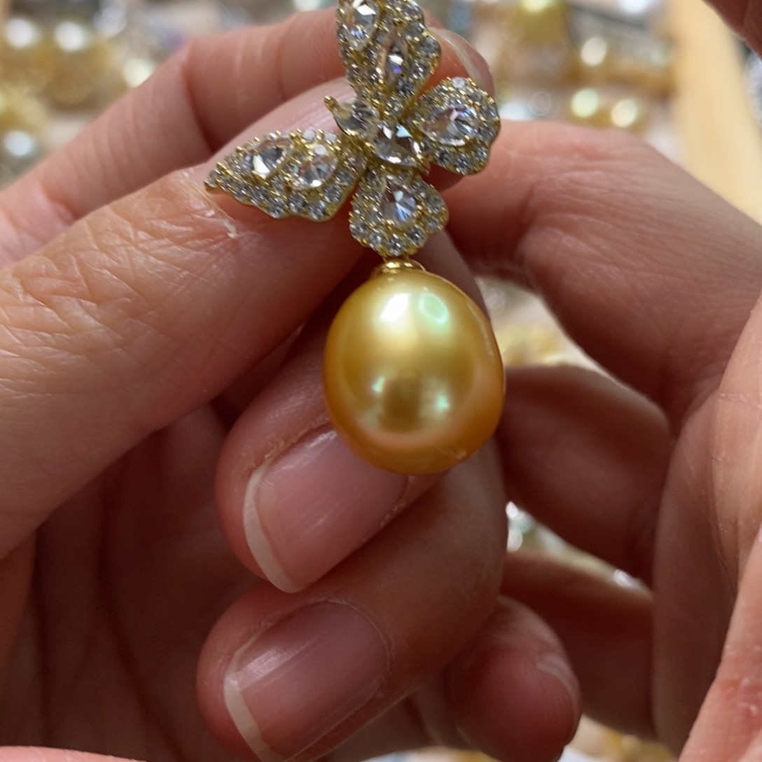 海水珍珠颈饰银S925镶嵌