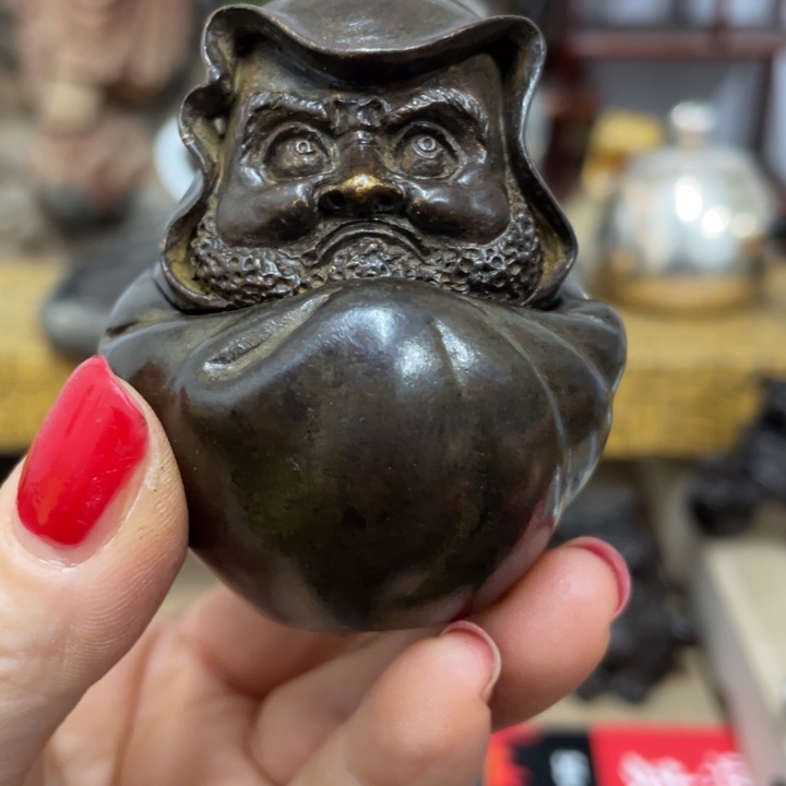 扬***子铜中古艺术品摆件