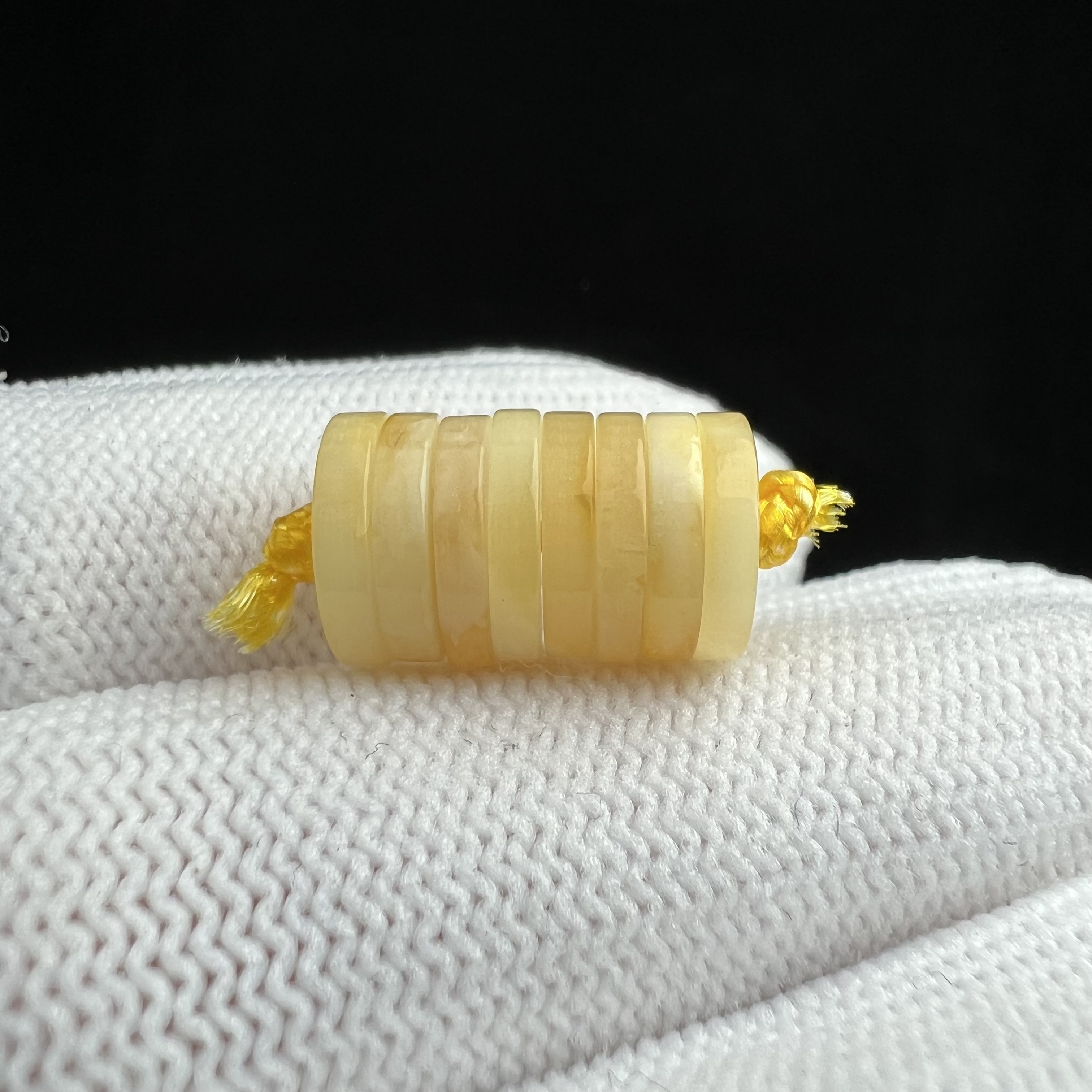 D5641天然蜜蜡[瑕疵] 隔片 9.1mm 支持复检 假一赔十