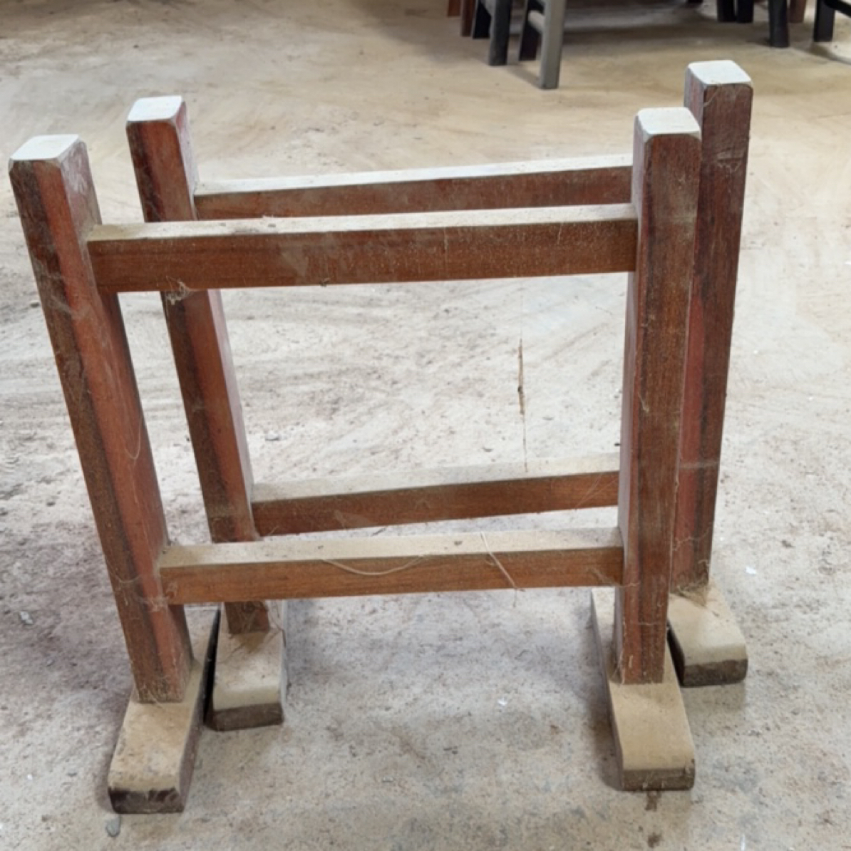原木实木大板桌，工字支架1对