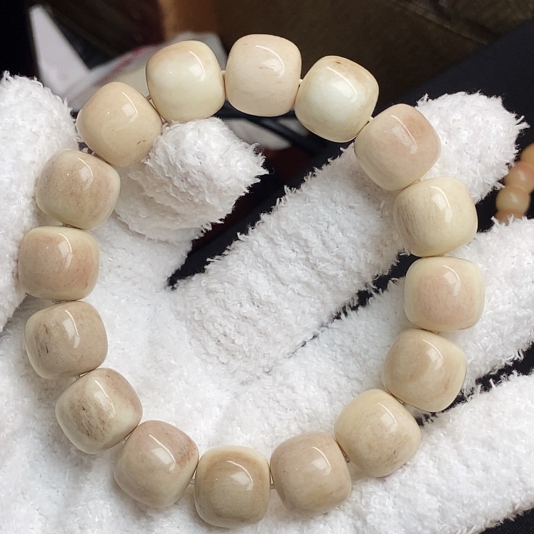 手串/手链驼骨手串15白粉