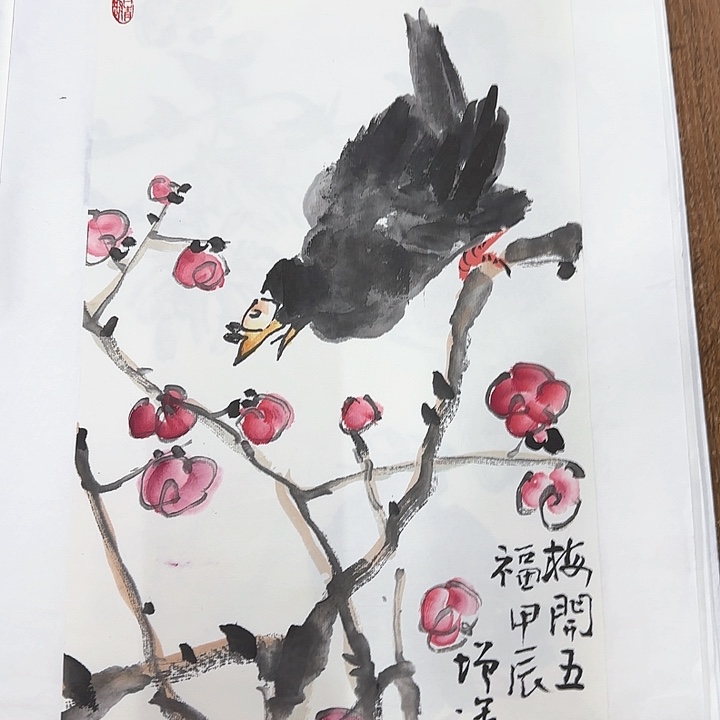 国画郭老师花鸟作品