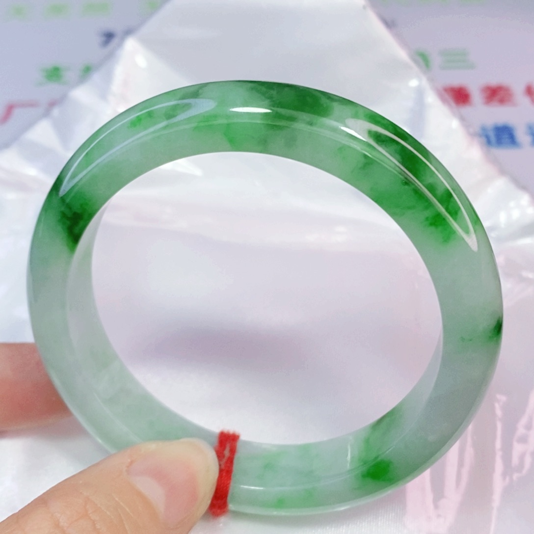 未镶嵌手镯翡翠56.8正圈